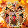 24 Sheets Thanksgiving Turkey Stickers Happy Thanksgiving Party Games Stickers for Kids Make-a-face Turkey Stickers for Thanksgiving Games Activities Craft Art DIY Fall Autumn Party Favors Supplies