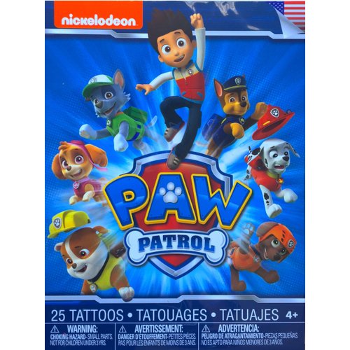 Paw-Patrol Arts and Crafts 25 Temporary Tattoos