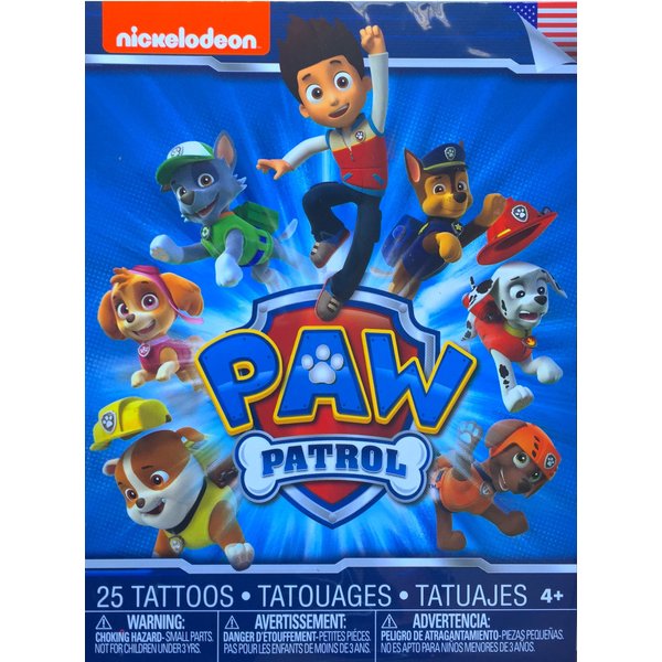 Paw-Patrol Arts and Crafts 25 Temporary Tattoos