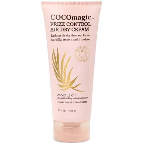 Cocomagic Frizz Control Air Dry Cream | Anti-Frizz Styling Cream | Helps to Calm and Smooth Frizz-Prone Hair | Paraben Free, Cruelty Free, Made in USA (6 oz)
