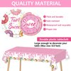 ZOiiWA 143Pcs Two Sweet Birthday Party Decorations Girls Donut tableware Set Sweet Donut 2nd Party Plates Napkins Backdrop Tablecloth Banner Balloons for Baby Girls 2 Years Old Birthday Party Supplies