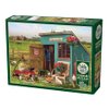 Cobble Hill 1000 Piece Puzzle - The Happy Hen House - Sample Poster Included