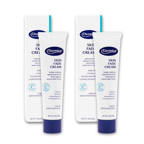 Skin Fade Cream with Vitamin C | Helps Reduce Dark Spots and Age Spots | All Skin Types | 1.78 OZ | Pack of 2