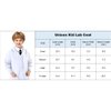 Kids Lab Coat for Doctor Dentist Scientist Career Day Preschool Role Play Costume for Halloween Christmas Set(Medium,White)