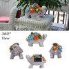 halp·ssfm Solar Garden Turtle Statues 7 LED Lights Outdoor Decor Turtle with Succulent Resin Sculpture Patio Porch Balcony Yard Lawn Art Decor Birthday Gifts for Women Mom Grandma Housewarming Gifts