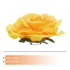 MECCANIXITY 1 Pcs Rose Flower Hair Clips 4 Inch Flower Hair Pins Flower Brooch for Women Hair Accessories Yellow