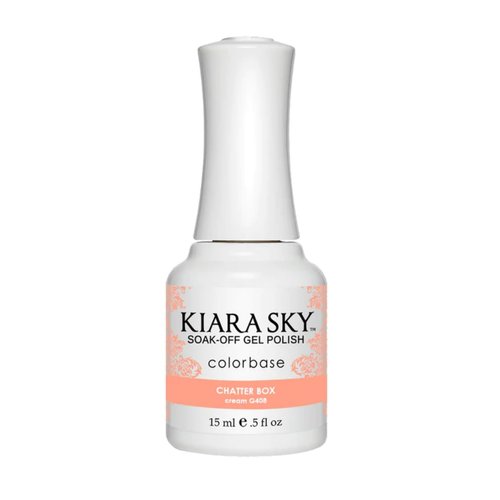 Kiara Sky Professional Nails LED UV Soak-Off Gel Polish - Chatterbox G408 (Pink Orange Tones)