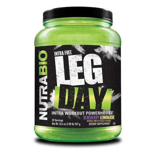 NutraBio Leg Day Intra Carb Supplement – Advanced Carbohydrate Complex – Amino Acid EAA/BCAA Formula – Comprehensive Electrolyte Blend for Recovery and Performance - 20 Servings, Blueberry Lemonade