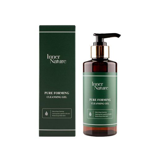 INNERNATURE Pure Forming Cleansing Gel, Low-Ph Moisturizing Face Cleanser for Sensitive Skin, Daily Deep Cleansing Foam, Moist and Refreshing Formula, Korean Skincare (1.76 oz)