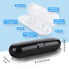 Fowecelt 2 Pack Electric Toothbrush Travel Case for Oral-B Pro and Other Electric Toothbrush, Portable Travel Toothbrush Holder (Black & White)