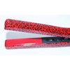 Dual Voltage 0.5" (Inch) Red Leopard Print Mini Travel Ceramic Hair Straightener with Travel Pouch Bag (Red Leopard)