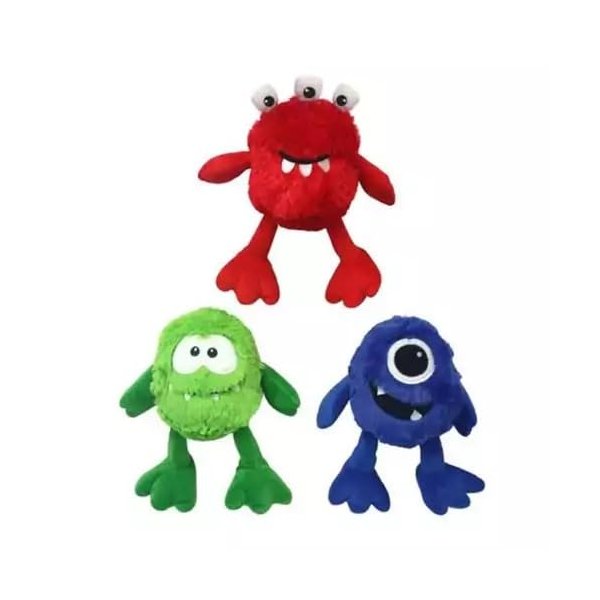 Multipet Minipet 5" Monsters Plush Dog Toy - Assorted