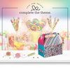 Hammont Paper Treat Boxes - (10 Pack) - Party Favors Treat Container Cookie Boxes Cute Designs Perfect for Parties and Celebrations 6.25" x 3.75" x 3.5" (Candy)