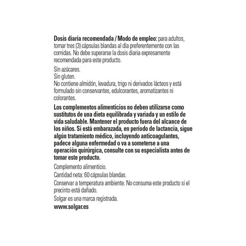 Solgar 1300 mg Omega 3-6-9 - 60 Softgels - Support for Joint & Skin Health - Non-GMO, Gluten Free - 20 Servings