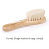 haakaa Baby Hair Brush and Comb Set for Newborns & Toddlers - Natural Soft Goat Bristles and Wooden Handle, Gently Grooms Baby's Hair, Ideal for Cradle Cap, Perfect Baby Gift, 2pk