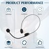 Zhanmai 6 Pcs Black Microphone Headset Toy Headpiece Costume Prop Headset Hippie Costume Accessories Halloween Makeup Props for Party Supplies