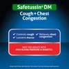 Safetussin DM Cough + Chest Congestion, Safe for Adults with High Blood Pressure & Diabetes, 8 oz