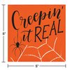 Creative Converting Creepin It Real Halloween Beverage Napkins, 5", Multi-color
