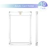 10 Pieces Magnetic Card Holder 35 Pt Trading Card Protector, Baseball Card Protector, Acrylic Card Holder Clear Display Card Protector for Baseball Football Sports Game Card Storage Display (Gold)