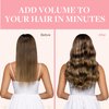 GOO GOO Clip in Hair Extensions Real Human Hair, 14inch 85g 7Pcs, 4/27/4 Balayage Chocolate Brown to Caramel Blonde, Remy Human Hair Extensions Clip ins for Women, Natural Human Hair