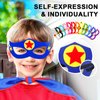 iROLEWIN Star Superhero-Capes and Masks for Kids Bulk 12 Pack Super-Hero Dress-Up Costumes for Girls Boys Party Favors Halloween Gifts
