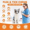 Flea and Tick Prevention for Dogs Chewables - Natural Dog Flea and Tick Treatment Chewable - Oral Flea Supplement for Dogs - Puppy Flea Support - All Breeds & Ages - 180 Soft Chews