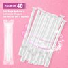 Nieteyrue (40 Packs) Disposable Vaginial Applicators Individually Wrapped Hygienic Fit to Size 00 Cap-sules and Many Shapes of Suppositories, Tablets Feminine Care Applicators from