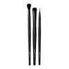 e.l.f. No Budge Brush Trio, 3-Piece Eyeshadow Brush Set For Applying & Blending Color, Use With The No Budge Cream Eyeshadows, Vegan & Cruelty-Free
