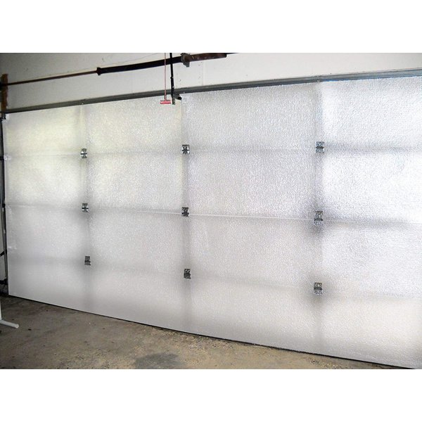 Reflective White Foam Core Garage Door Insulation Kit 8L x 7H