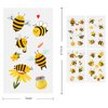 Glow In The Dark Bee Temporary Tattoos,24 Sheets, Bumble Bee Birthday Decorations Party Favors