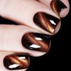 Vishine 9D Cat Eye Brown Gel Nail Polish with Magnet Galaxy Cateye Chameleon Nail Gel Polish Manicure Soak Off UV Gel DIY Salon Home 16ml