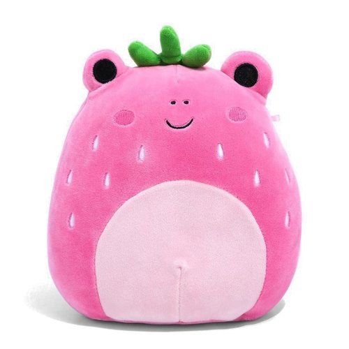 Squishmallow Official Kellytoy Food Squad Plush Toys Soft Plush Animal (Adabelle Strawberry Frog, 8 Inch)