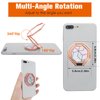 GEEHUA Phone Ring Holder Finger Kickstand, 360° Rotation Metal Cell Phone Stand Foldable Mobile Phone Back Grip Adjustable Phone Holder for Most Smartphones(Rose Gold)