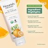 Nourish Organic Skin Salve, Sweet Orange & Rosehip – Nourishing Body Lotion with Coconut Oil, Shea Butter & Cocoa Butter, 3.7 Oz + Washable Cotton Round.