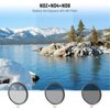 NEEWER 58mm ND Filter Kit and Lens Accessories, ND2 ND4 ND8 UV FLD CPL(Circular Polarizing) Filter Set with Lens Cap/Tulip Shaped Lens Hood