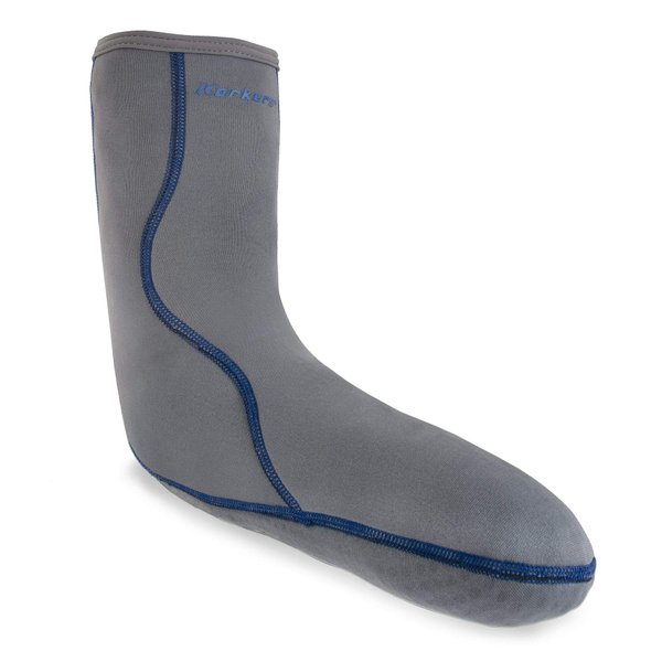 Korkers I-Drain Neoprene Wading Sock, 2.5mm, Color: Grey, Size: M (FA6300-MD)