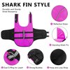 Ripstop Dog Life Jacket Shark Life Vest for Dogs, Safety Lifesaver with High Buoyancy and Lift Handle for Small and Medium Breeds（Rose Red S）