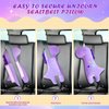 Premium Quality Soft and Fluffy Unicorn Seat Belt Pillow for Kids - Ergonomic Design for Safe and Comfortable Journeys in Cars, Machine Washable, Perfect for Long Travel, Throw Pillow, and Home Decor