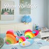 zxmbeddings 17.7"X13.8"Heart Pillow Stuffed Rainbow Heart Shaped Throw Pillow Plush Toy Gifts