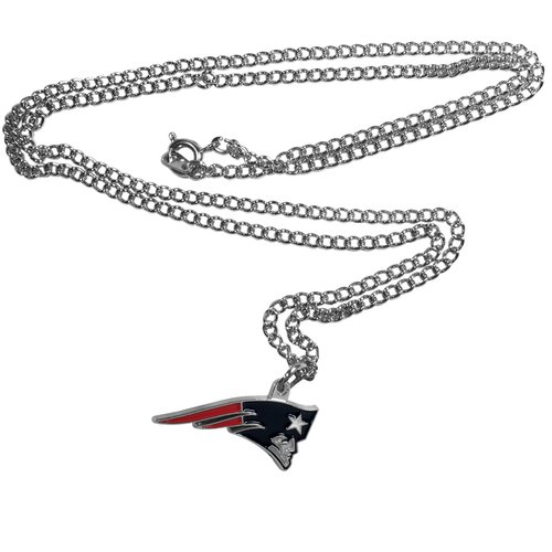 NFL Siskiyou Sports Fan Shop New England Patriots Chain Necklace with Small Charm 22 inch Team Color