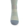 Merino Wool Crew Hiking Sock - Moisture Wicking Sock - Cushioned Sock - Powder Blue - Medium