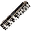 Kent OT 4.5 Inch Small Graphite Double Tooth Hair Pocket Comb, Fine/Wide Tooth Comb For Grooming Styling Hair, Beard and Mustache, for Men, Women and Kids. Saw Cut Hand Polished. Handmade in England