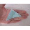 Generic Medium blue or taupe marbled triangle acrylic and metal hair claw clip (Primary color: Taupe)