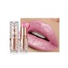 Glitter Metallic Shimmer Nude Pink Lipstick Long Lasting,Diamond High Impact Red Metallic Matte Liquid Lipstick Transfer Proof Non-Stick Lip Gloss,Full Coverage Lip Color Lip Stick Makeup for Women-02