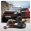 Nilight - NI-WA 02A LED Light Bar Wiring Harness Kit 12V On Off Switch Power Relay Blade Fuse for Off Road Lights LED Work Light,2 years Warranty,Black, Blue, Red, Green