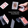 Wugauwor Plastic Waterproof Playing Cards,2 Decks,Red and Blue,Premium Professional Poker Cards,Bridge Cards,Standard Index for Blackjack, Canasta Card Game