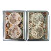 Antique Nova World Map Regular Cigarette Case with Built-in Lighter