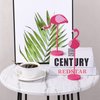 4Pcs Flamingo Wood Tall Standing Block Set Christmas Pink Flamingo Table Sign Tropical Bird Table Centerpieces Toppers for Home Office Desk Tier Tray Decor Party Supplies