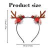 Reindeer Antlers Headband, Reindeer Ears, Reindeer Costume, Deer Antler Headband, Reindeer Antlers, Reindeer Hat, Holiday Hat, Antler Headpiece for Women Christmas Party Halloween Costumes