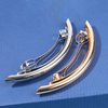 Iaceble French Metal Bar Hairclip Barrette Silver Tube Bar Hair Clips Geometric Bar Hair Barrette Metal Ponytail Holder Hairclip Headclip Polished Bar Hairclips Decorative Hair Accessories for Women